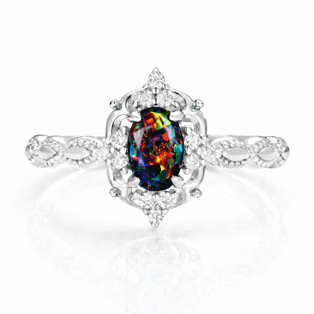 Fia Sapphire Ring Sterling Silver