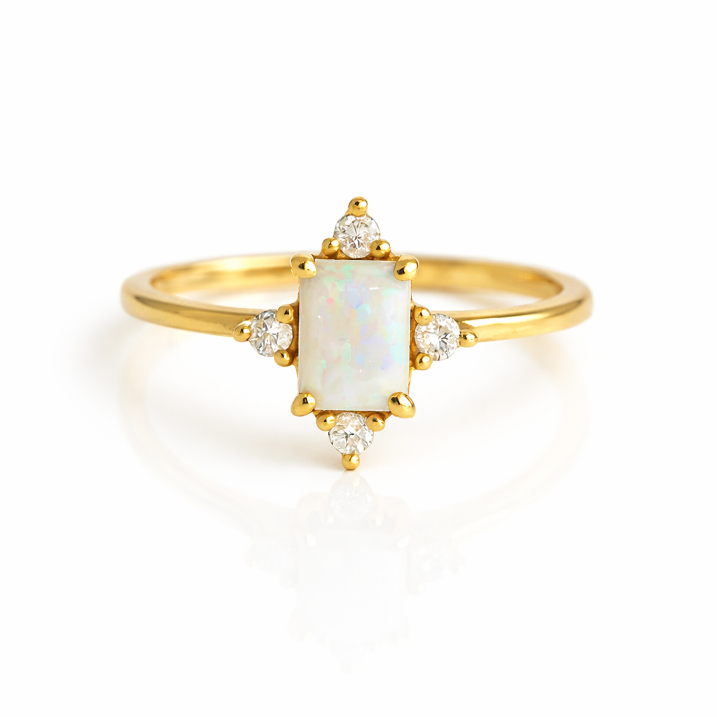 Sia Emerald Ring Gold