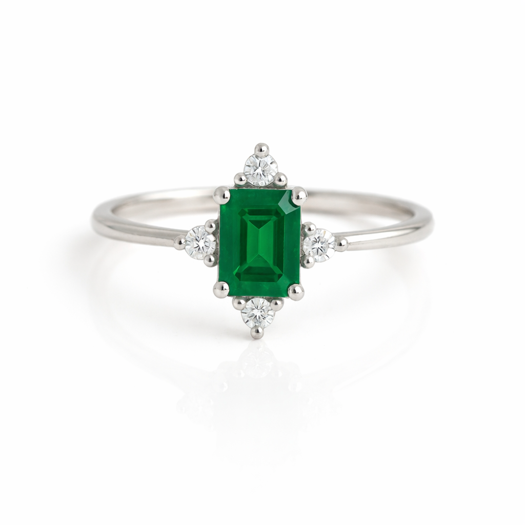 Sia Emerald Ring Gold