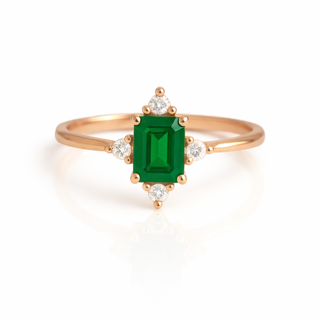 Sia Emerald Ring Gold