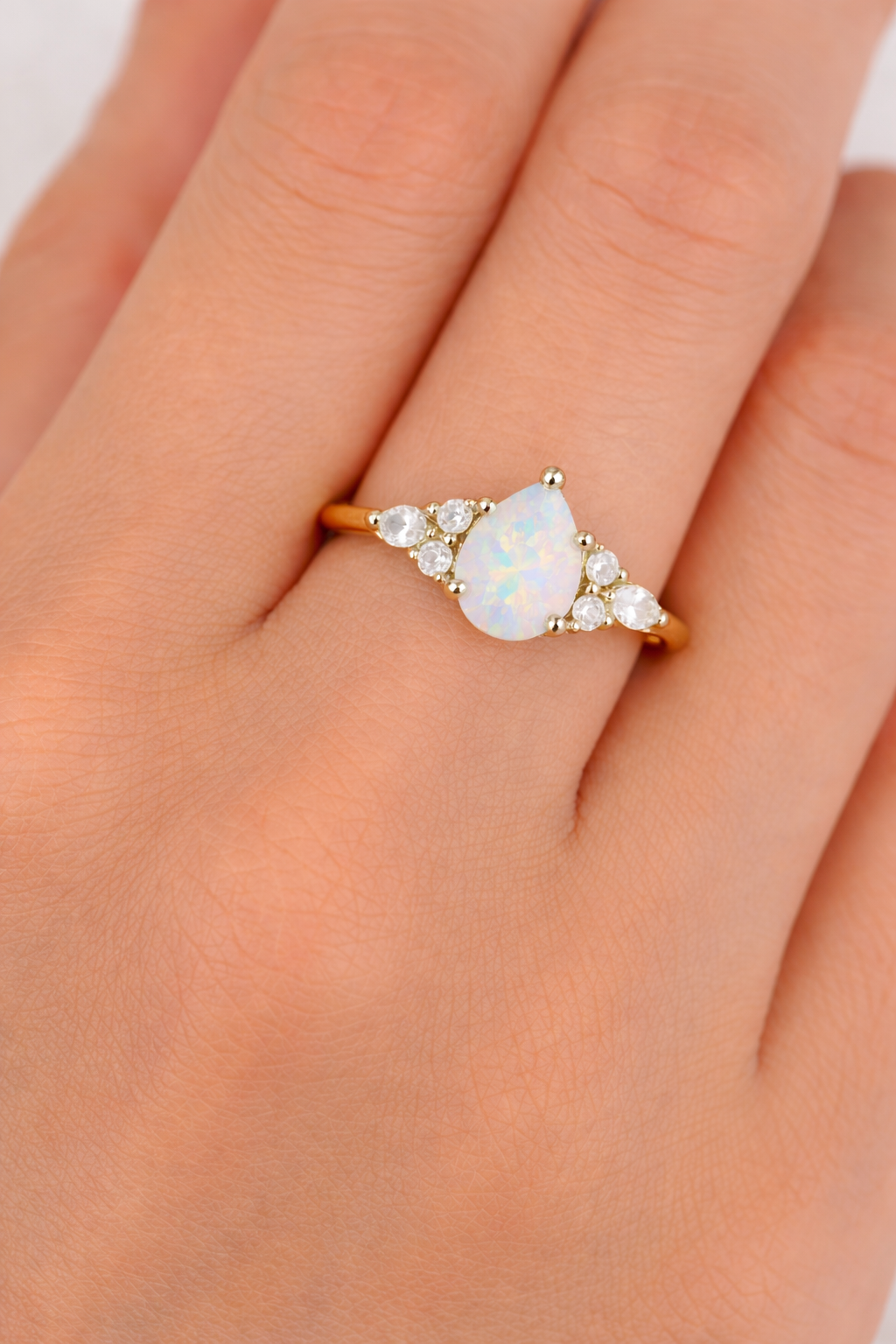Nyx Opal Ring Rose Gold