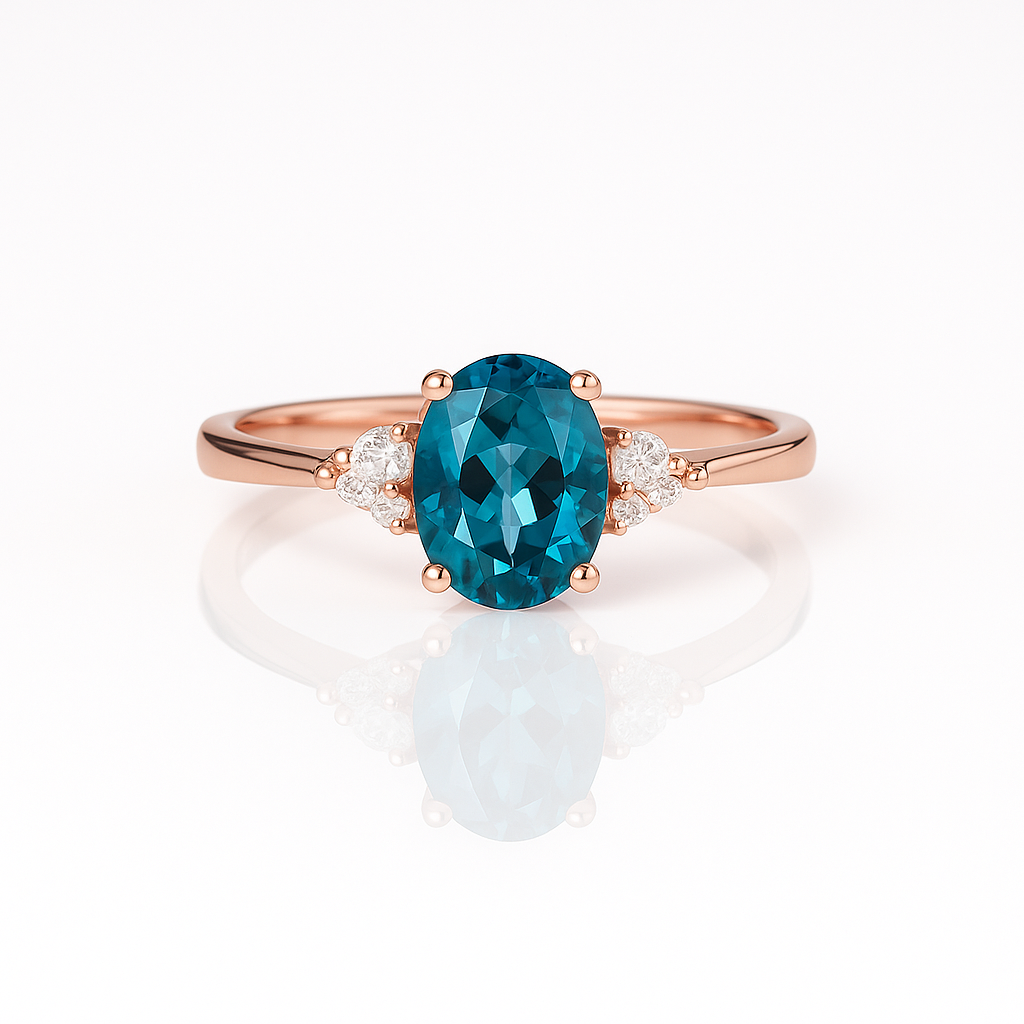 Tya London Blue Topaz Ring