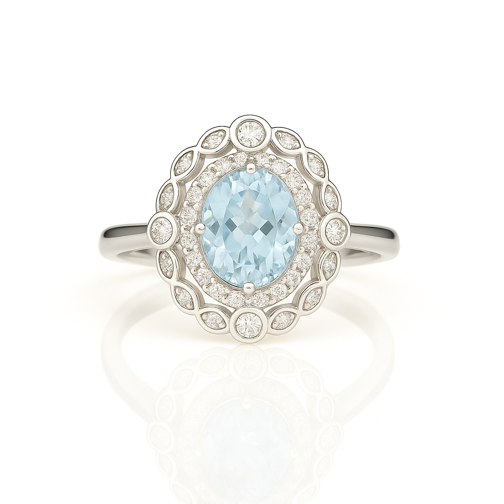 Ana Aquamarine Ring