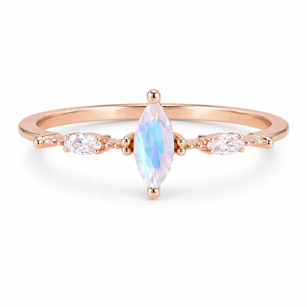 Aya Moonstone Ring Gold