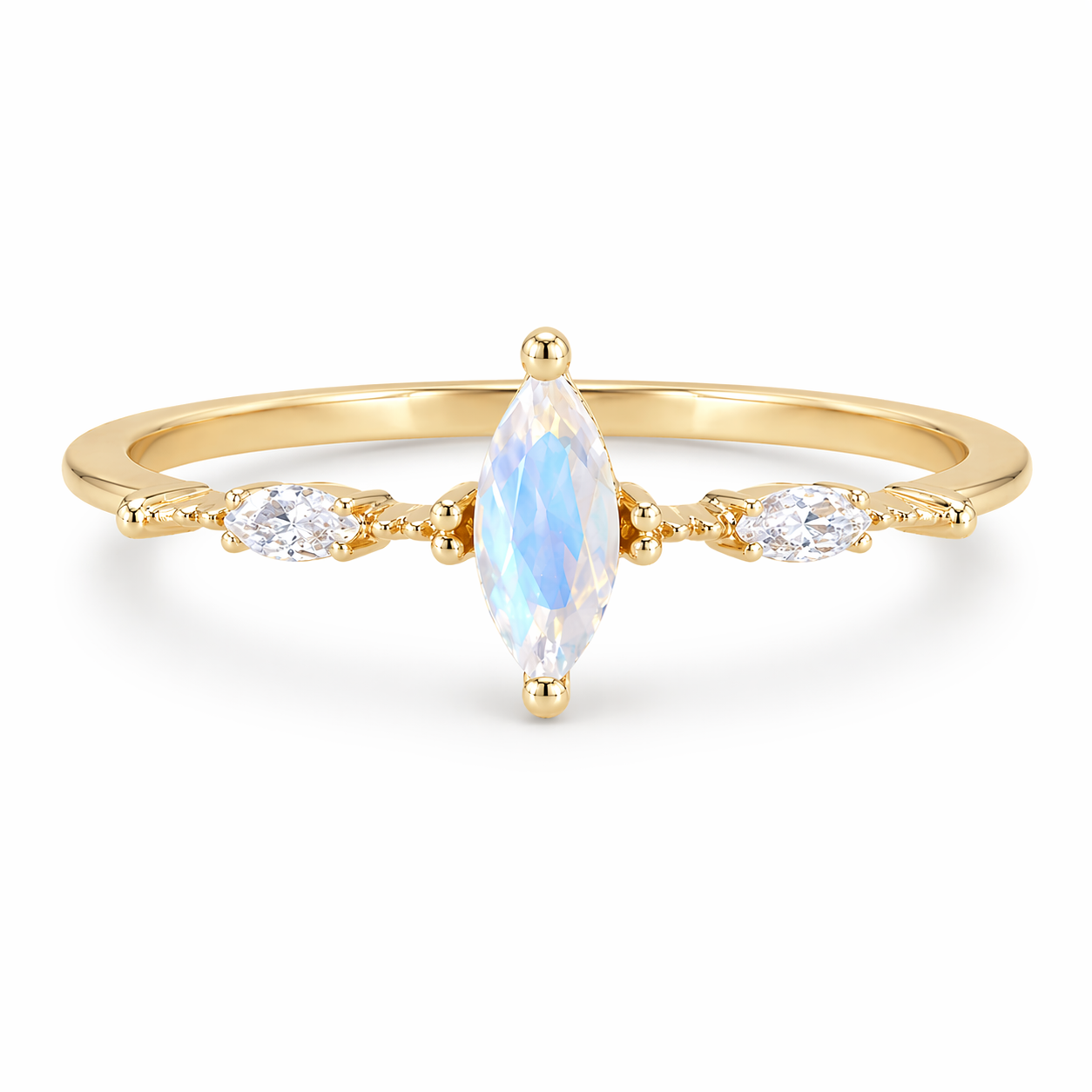 Esi & Aya Moonstone Ring Set