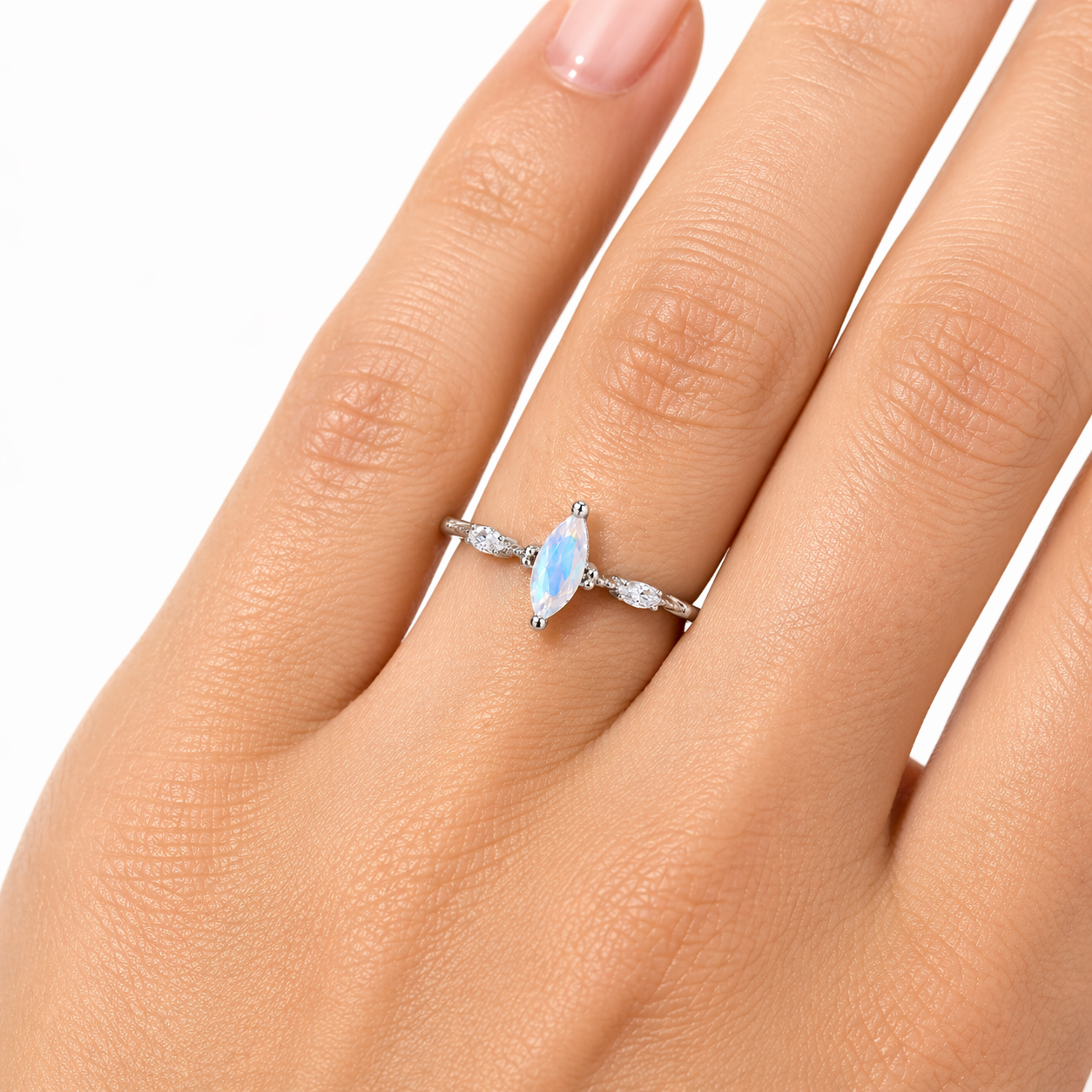 Aya Moonstone Ring Gold