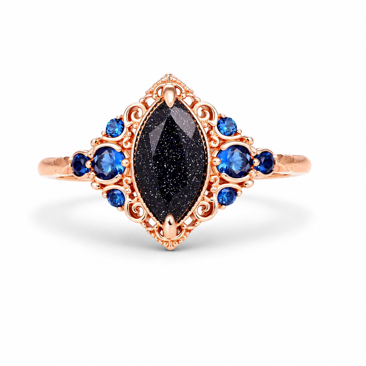 Belia Galaxy Sandstone Ring