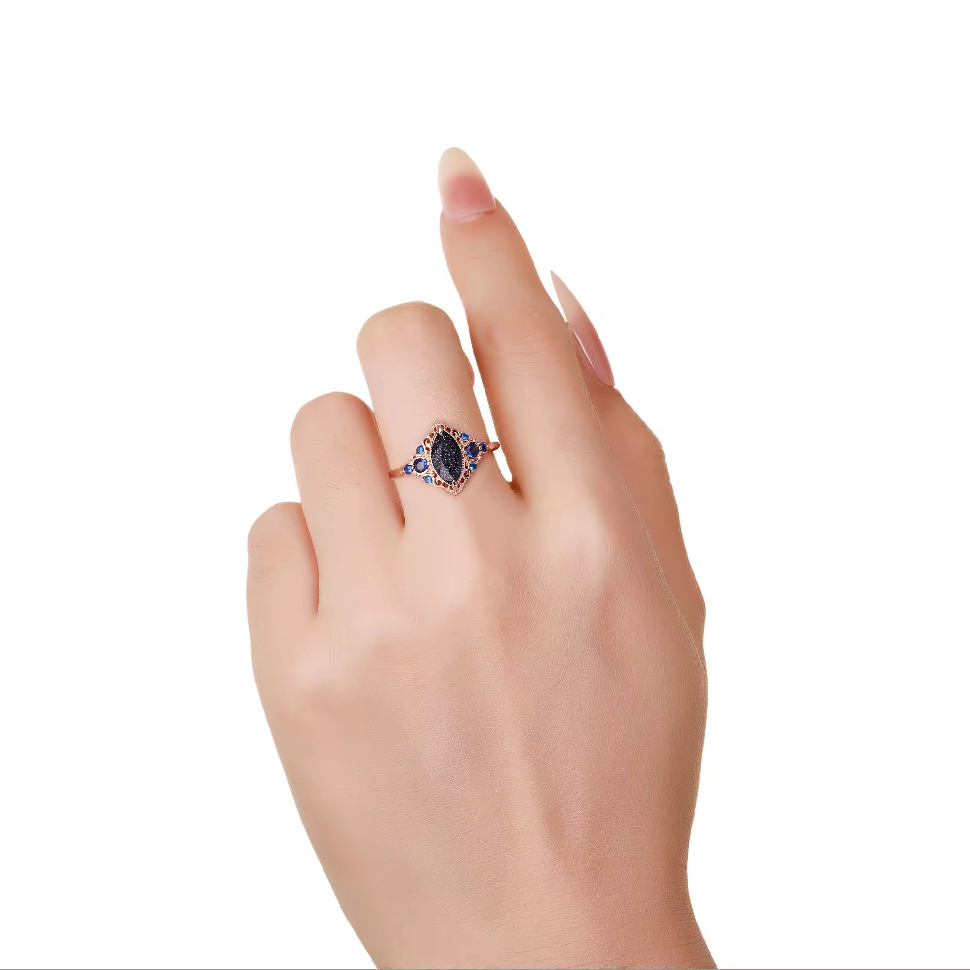 Belia Galaxy Sandstone Ring