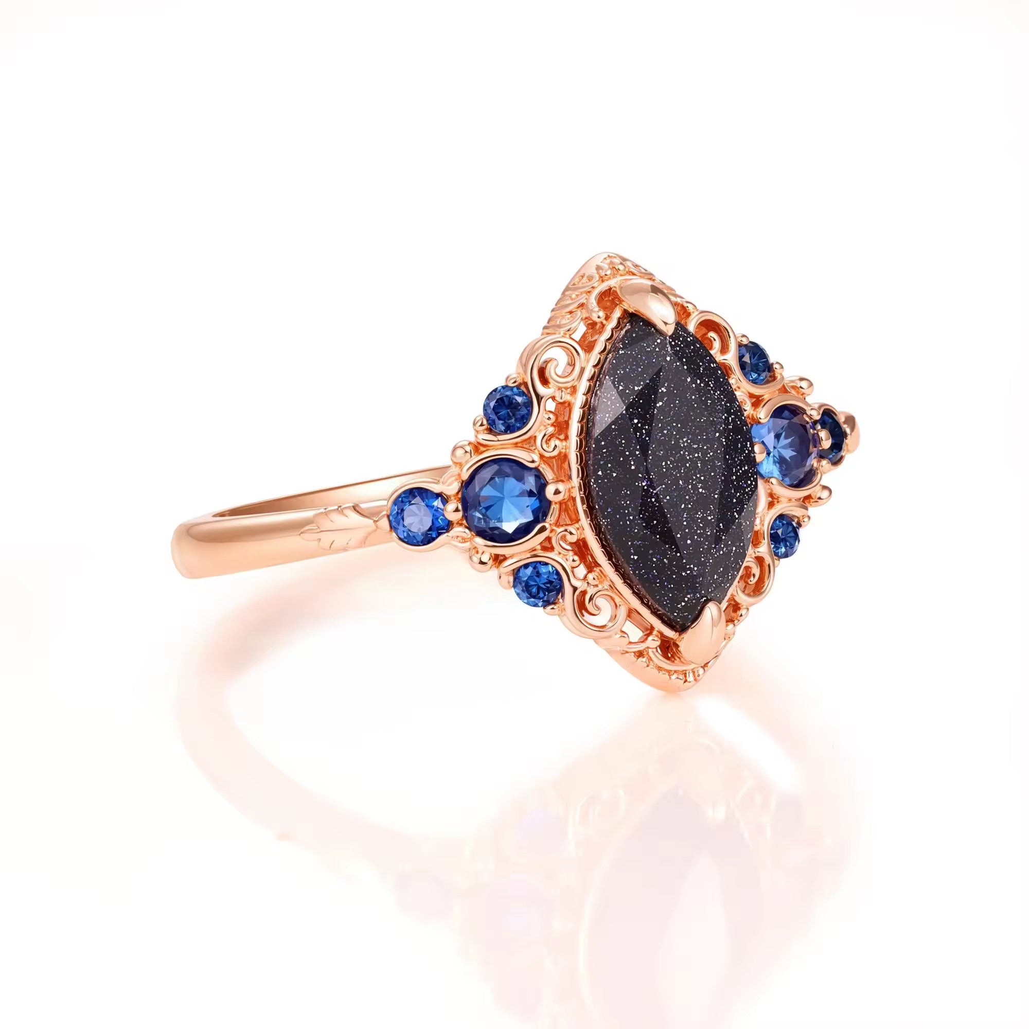Belia Galaxy Sandstone Ring