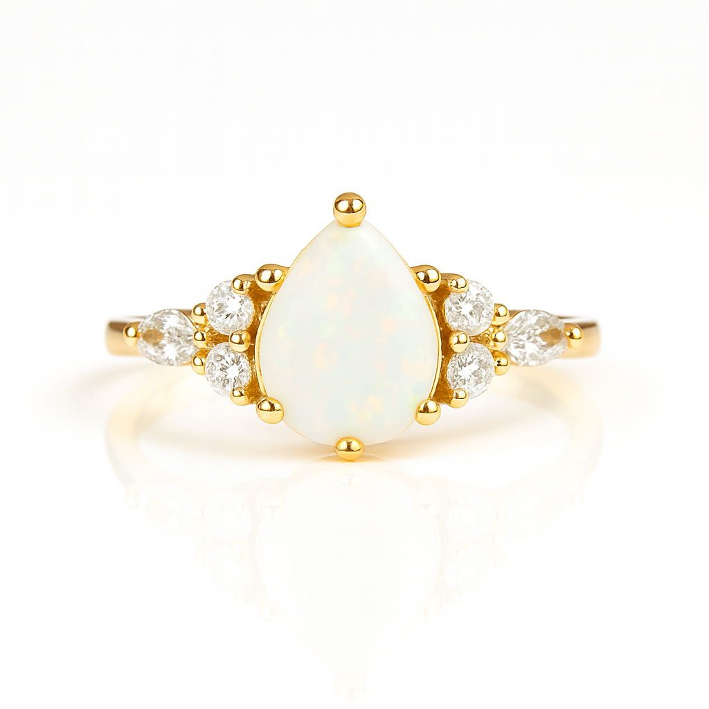 Nyx Opal Ring Gold