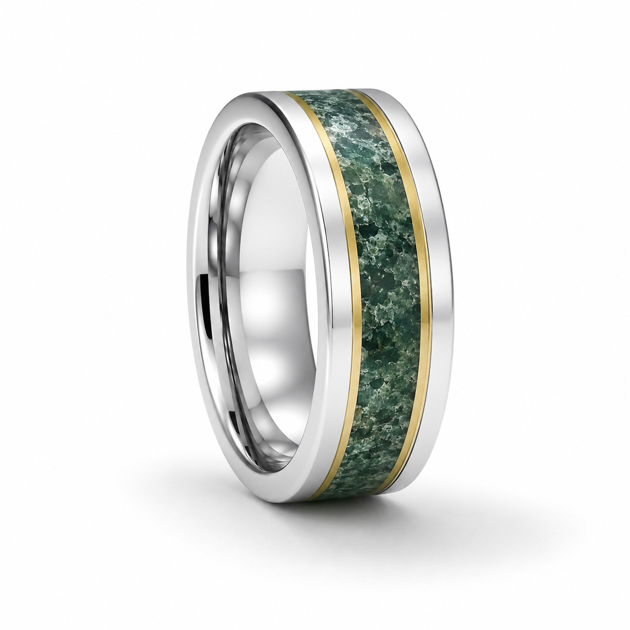 Rick Green Moss Agate Men's Band