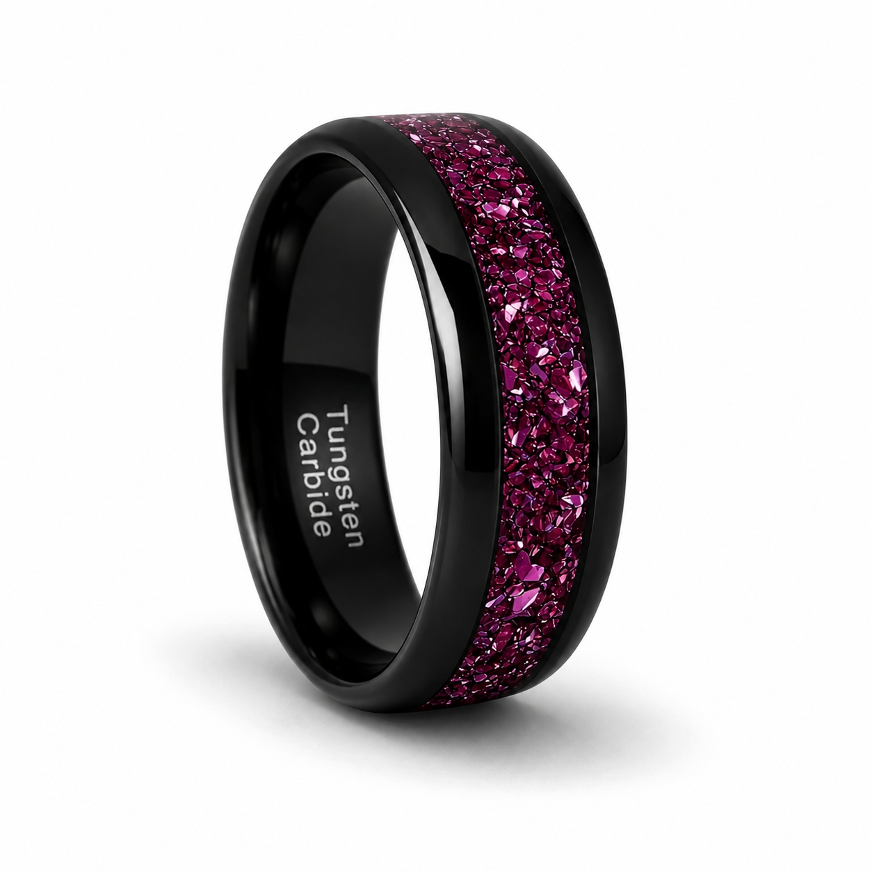 Sam Alexandrite and Ruby Wedding Band