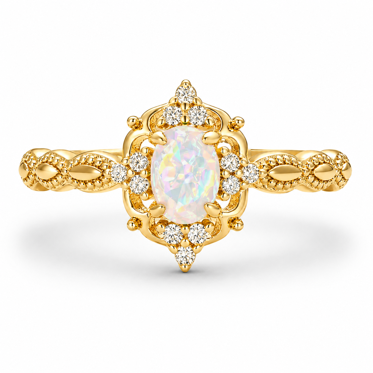 Fia Opal Ring Sterling Silver