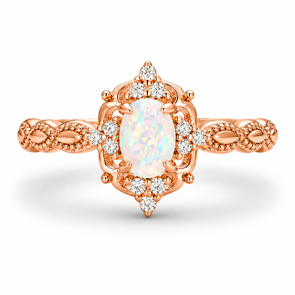 Fia Opal Ring Sterling Silver
