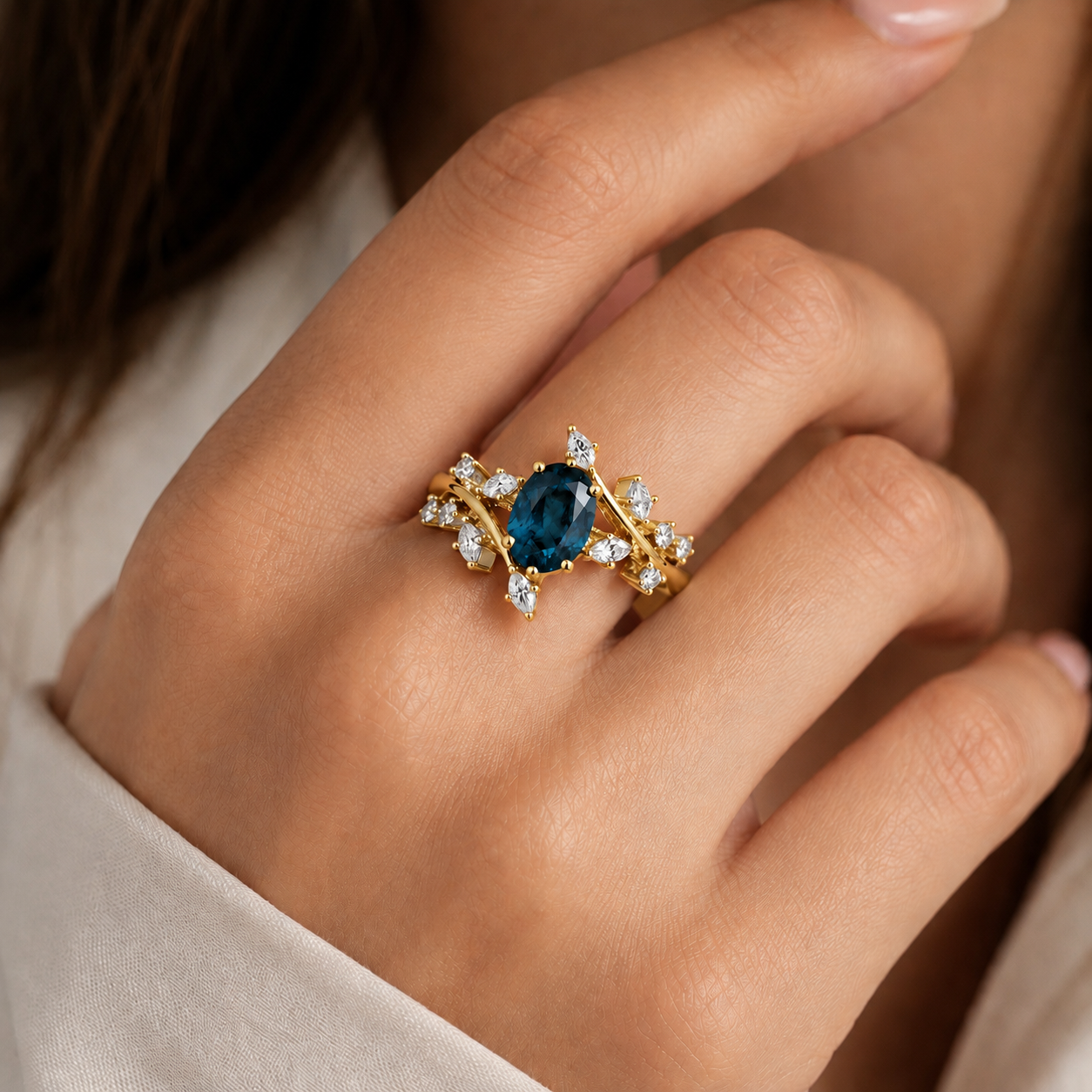 Bella London Blue Topaz Ring