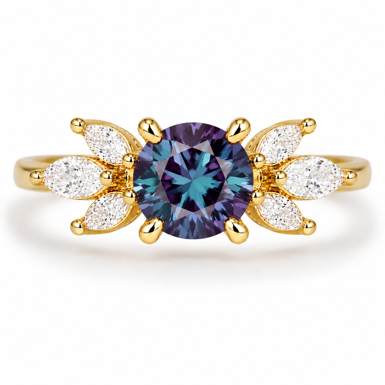 Ada Alexandrite Ring Gold