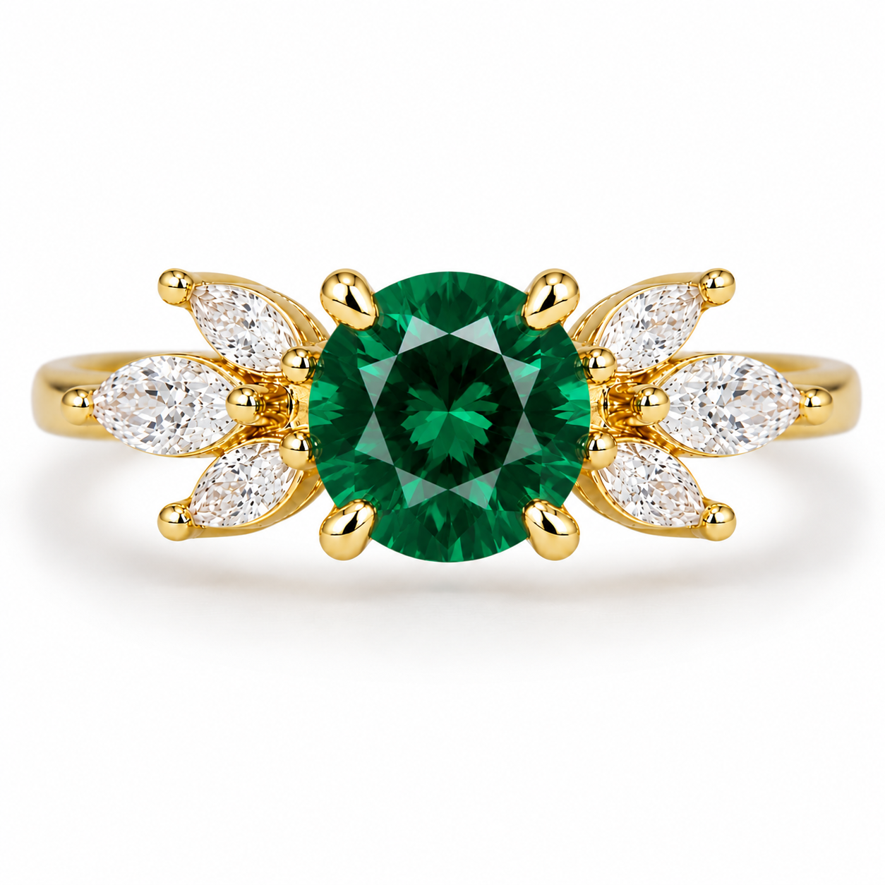 Ada Emerald Ring Gold