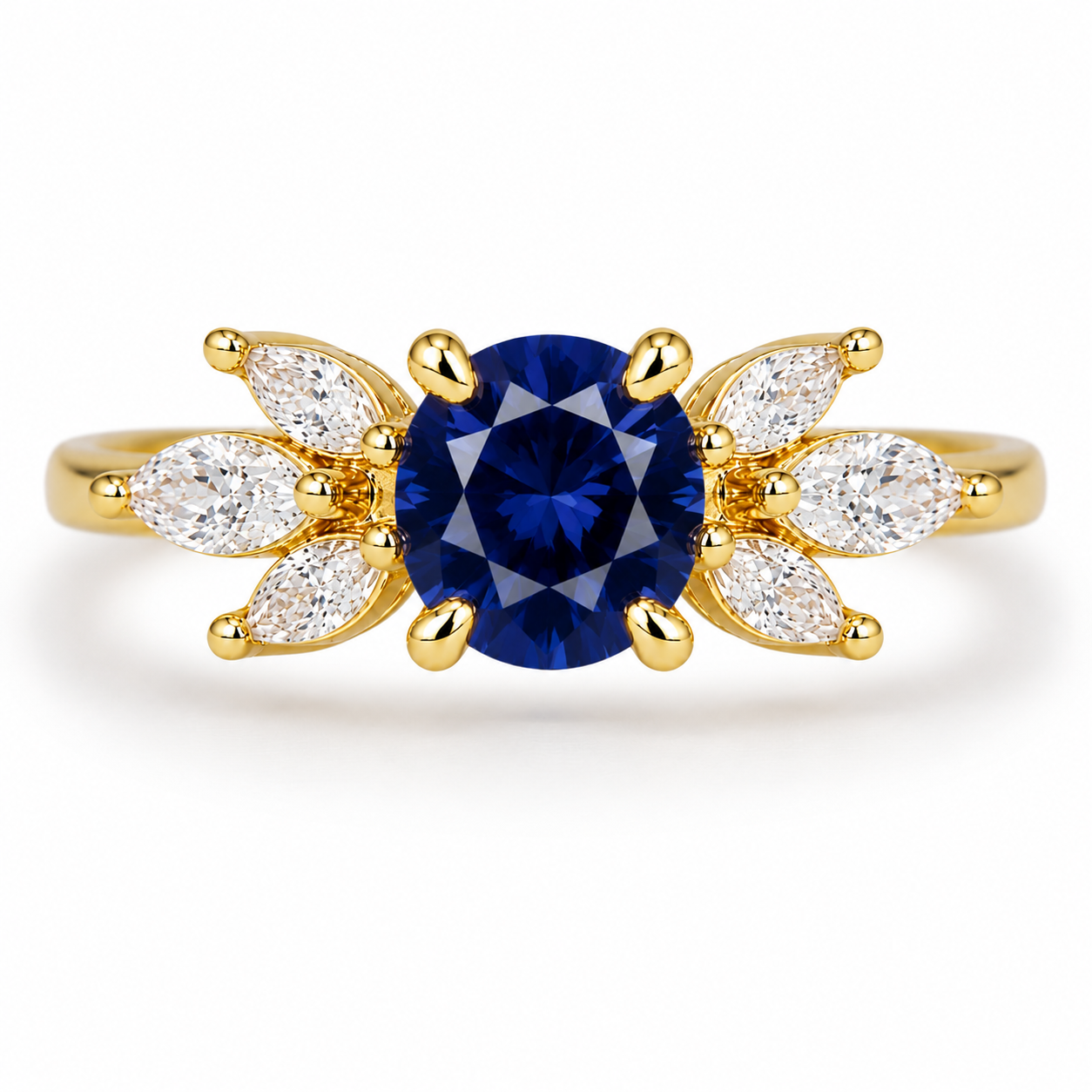 Ada Sapphire Ring Gold