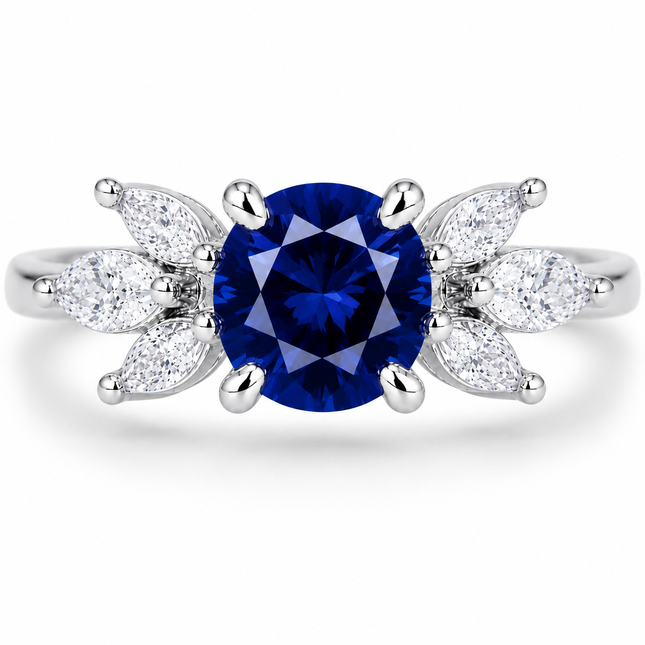 Ada Sapphire Ring Sterling Silver