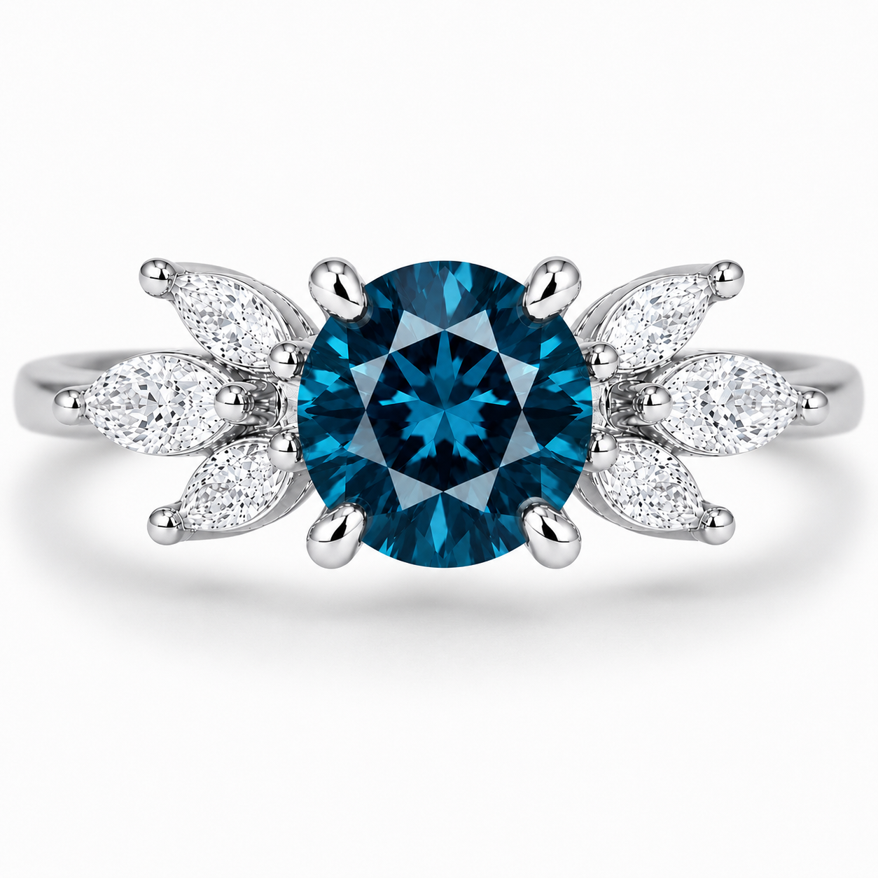 Ada Emerald Ring Sterling Silver