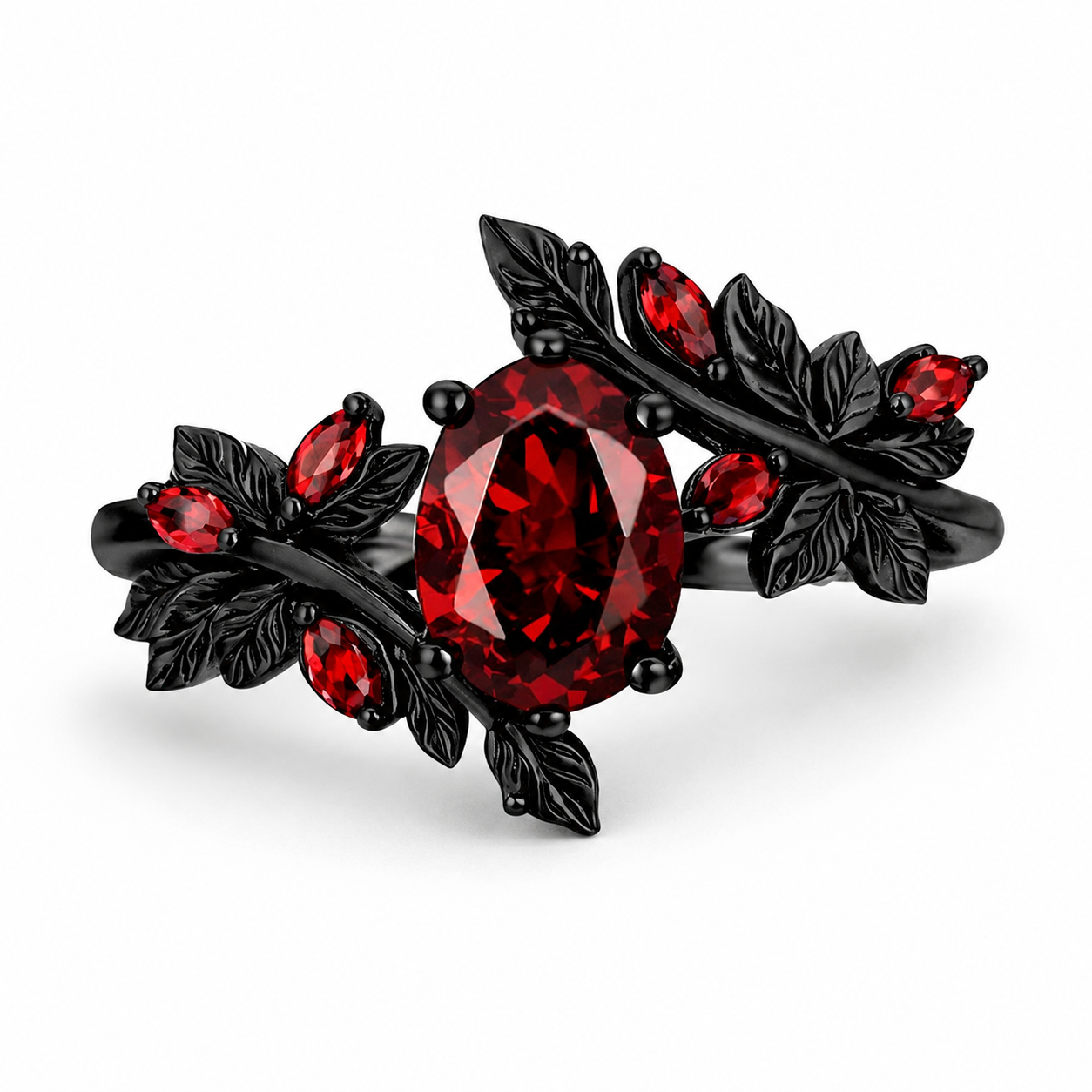 Francesca Natural Garden Garnet Ring