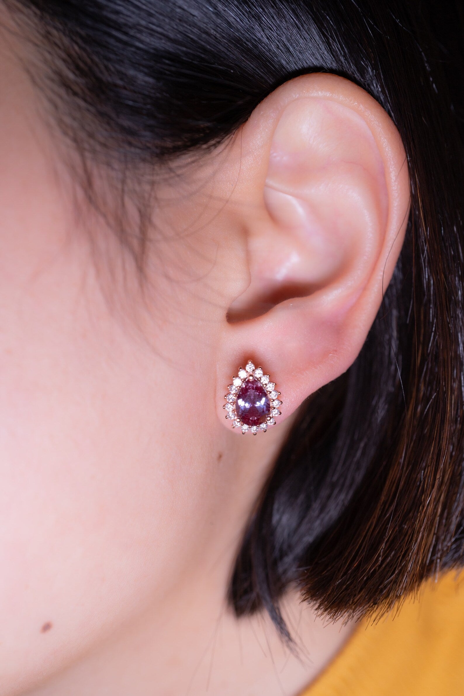 Ina Alexandrite Earrings Sterling Silver