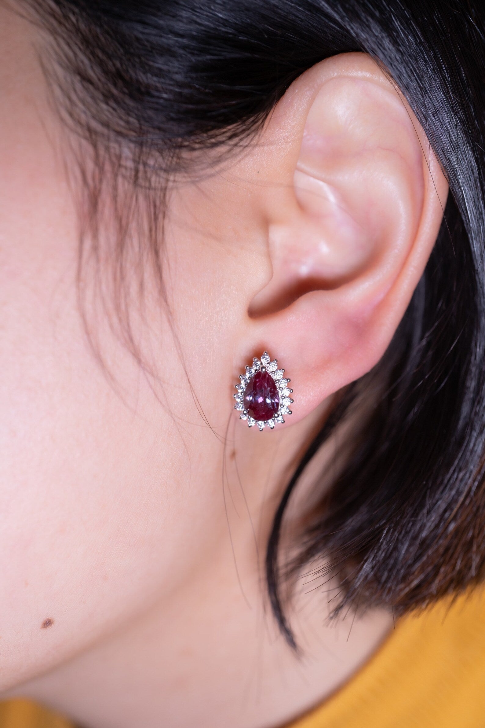Ina Alexandrite Earrings Rose Gold