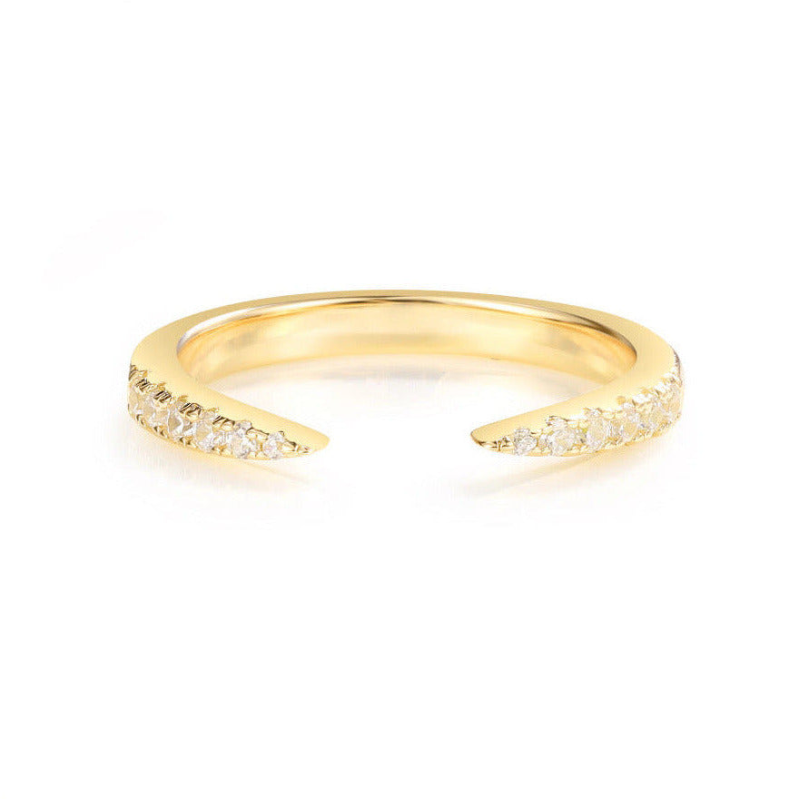 Esi Open Moissanite Band Gold