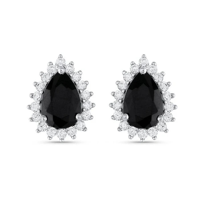 Ina Black Onyx Earrings Gold
