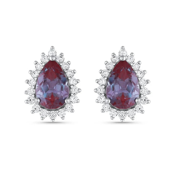 Ina Alexandrite Earrings Gold
