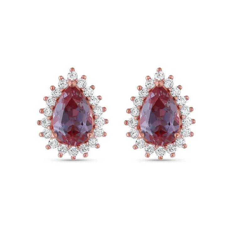 Ina Alexandrite Earrings Gold