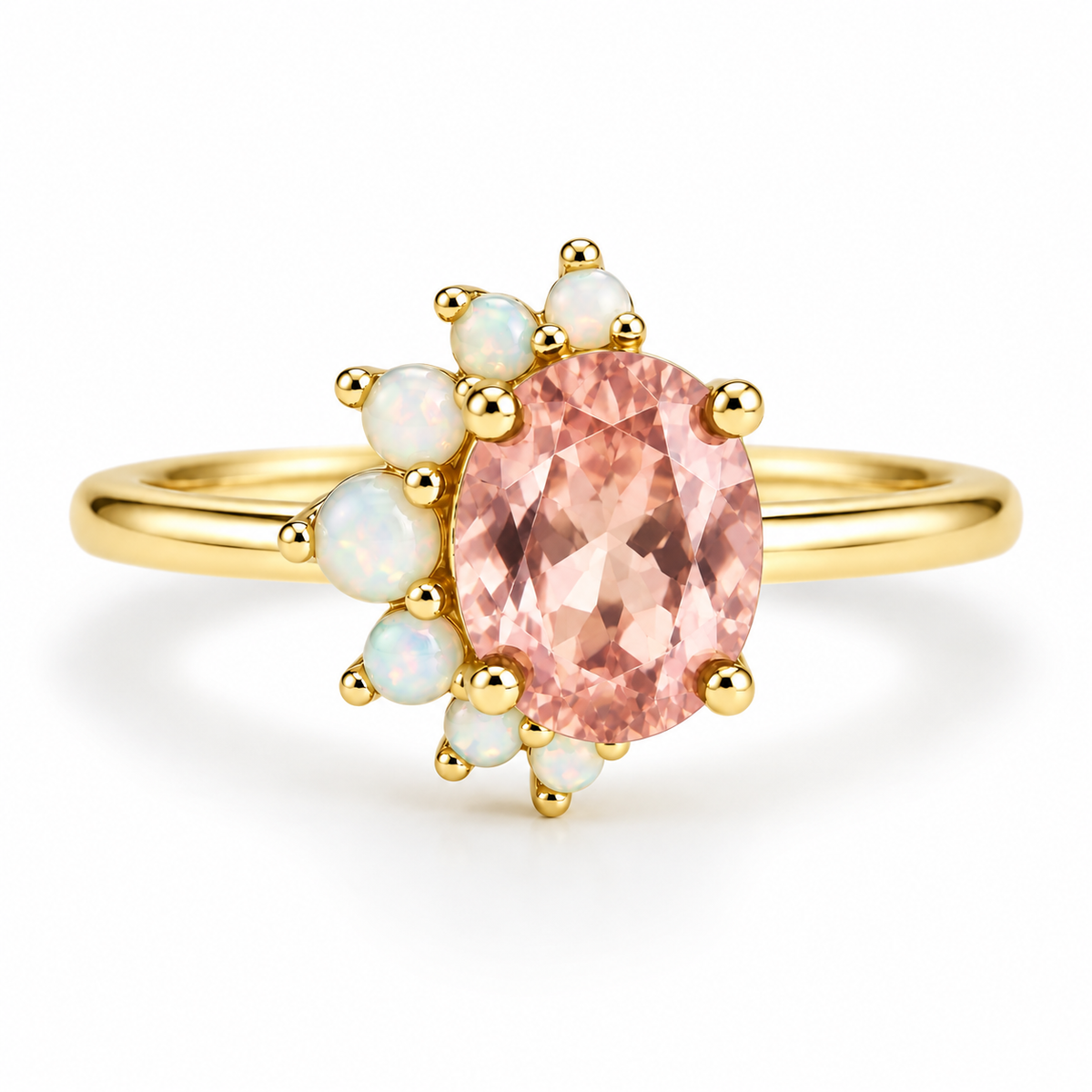 Ari Morganite & Opal Ring