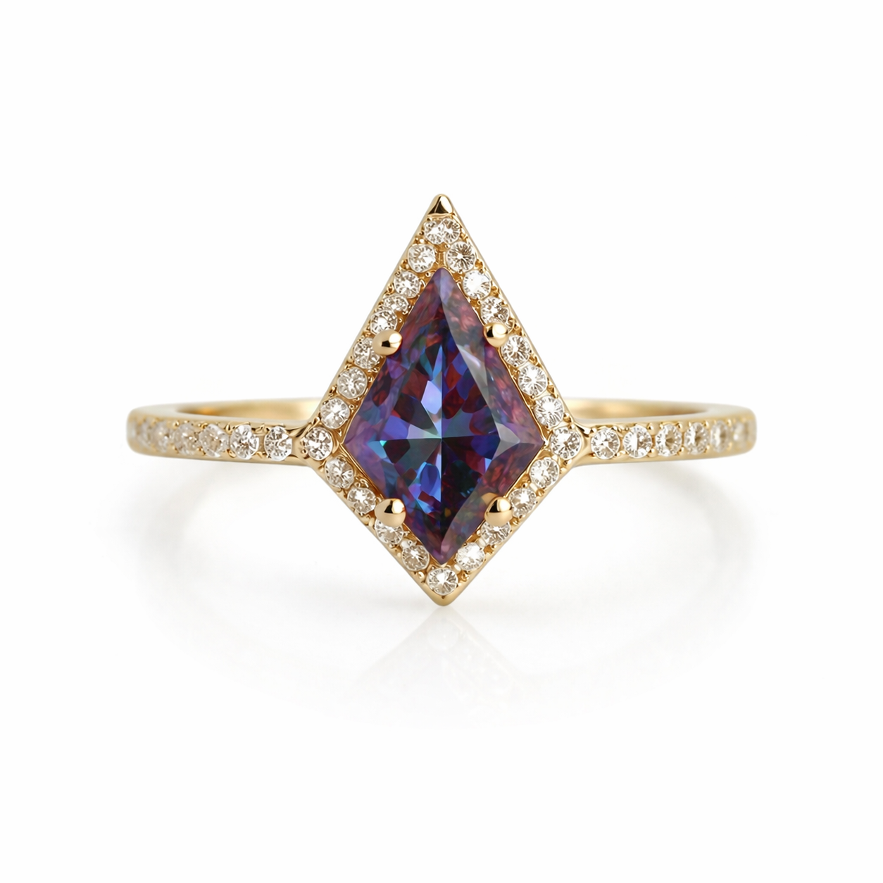 Emi Alexandrite Kite Ring Gold