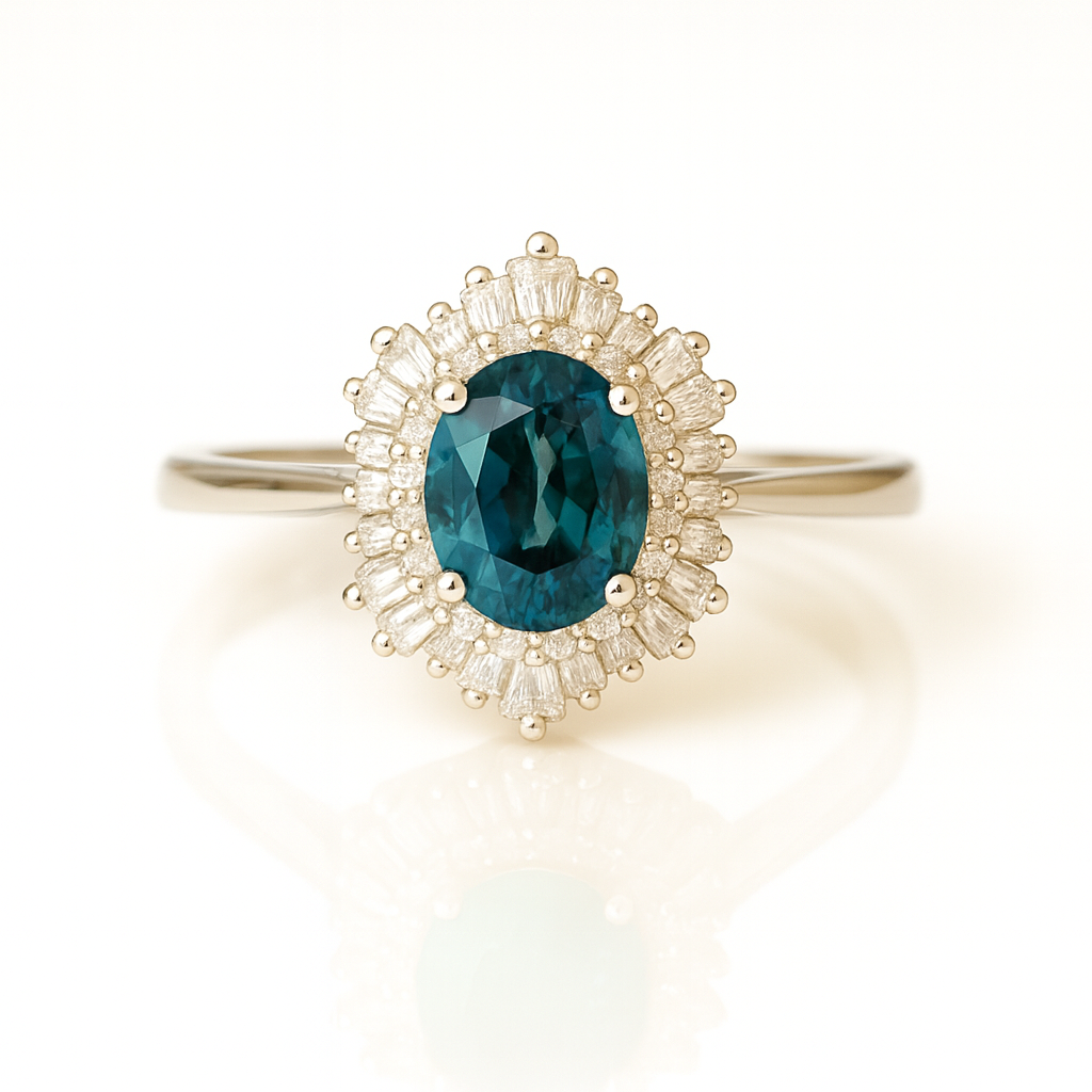 Ara Peacock Sapphire Ring