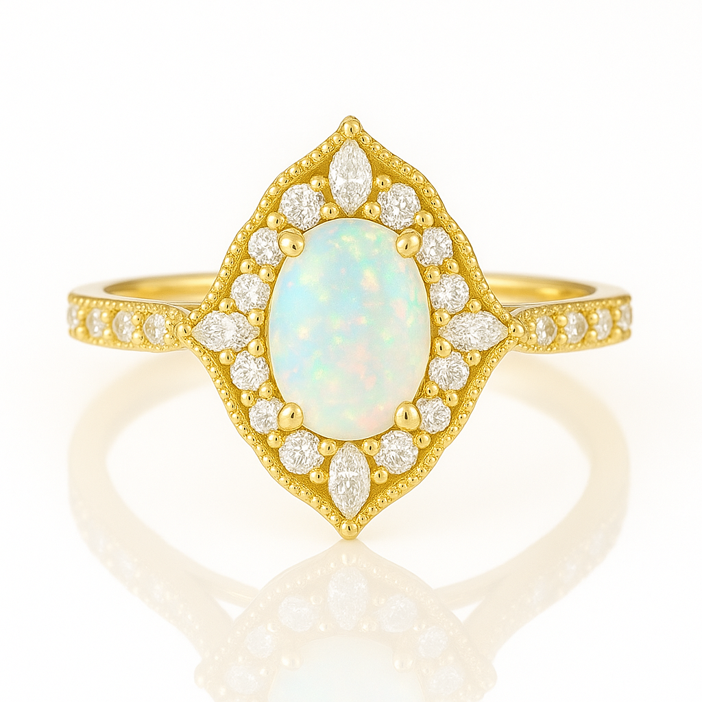 Ash Opal Ring