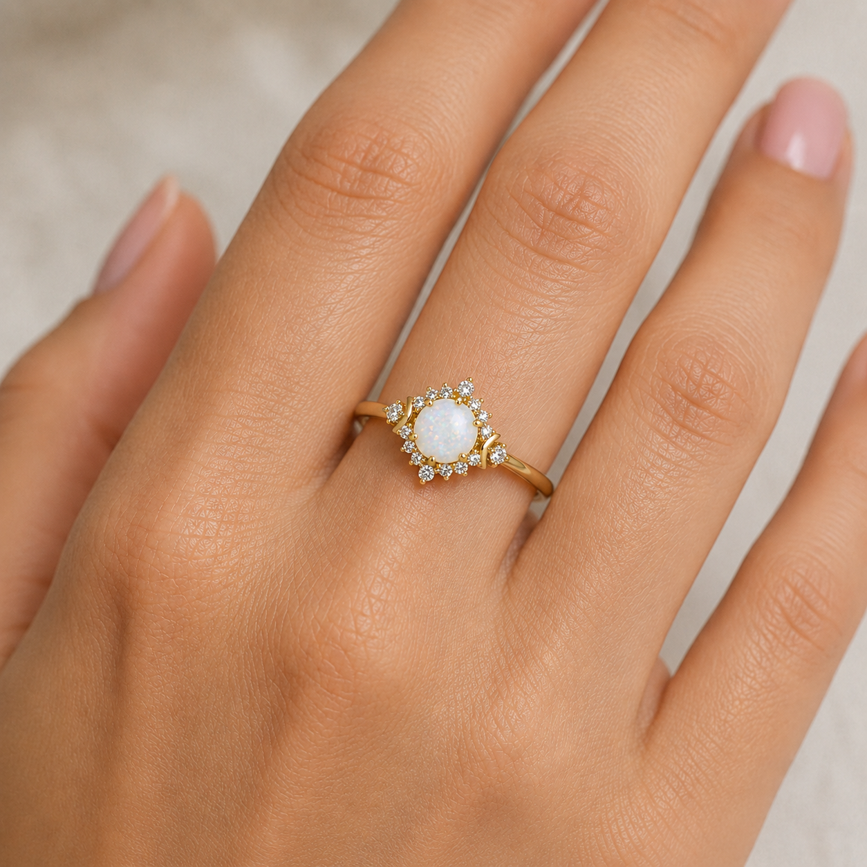 Hai Opal Ring Sterling Silver