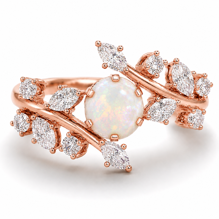 Kherish Via Opal Ring Rose Gold