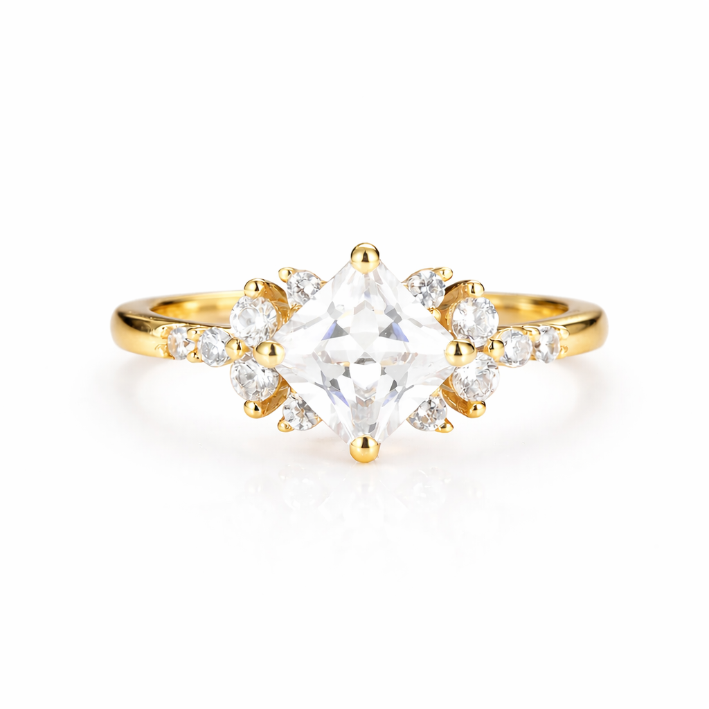 Kia Crystal Ring Gold