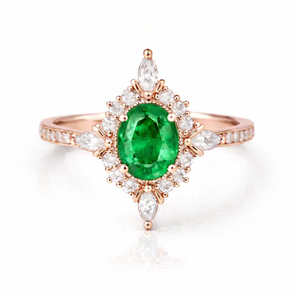 Mia Alexandrite Ring Rose Gold