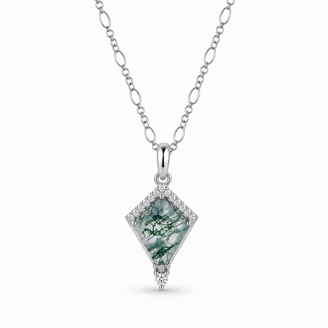 Dania Moss Agate Necklace