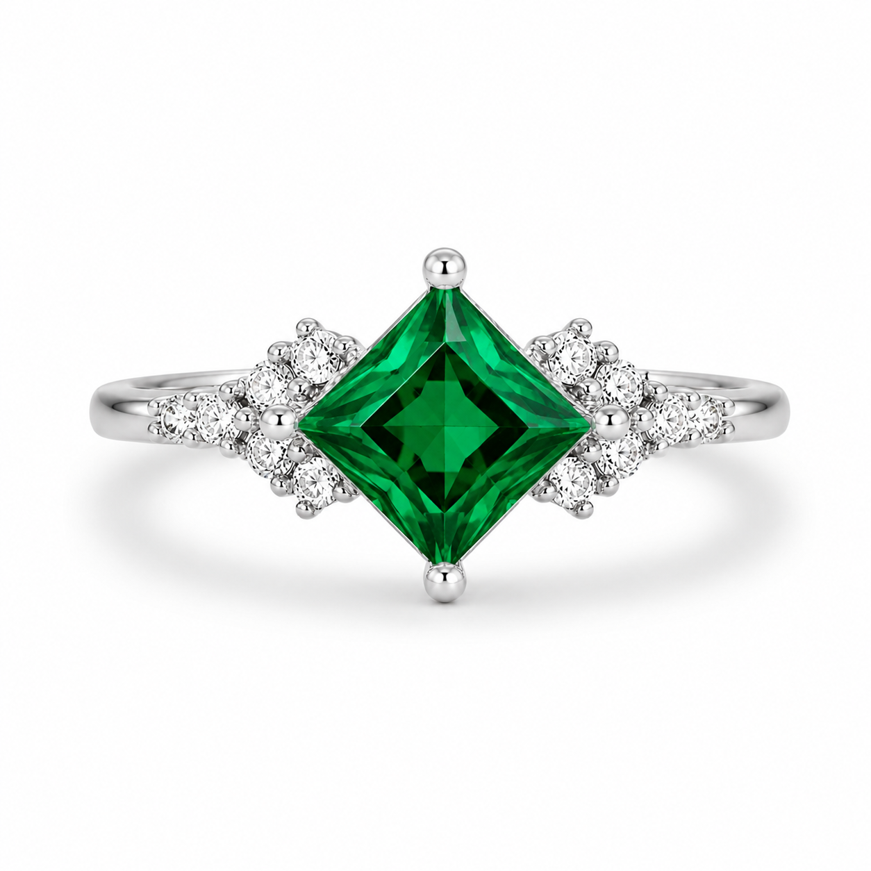 Martha Emerald Ring Gold
