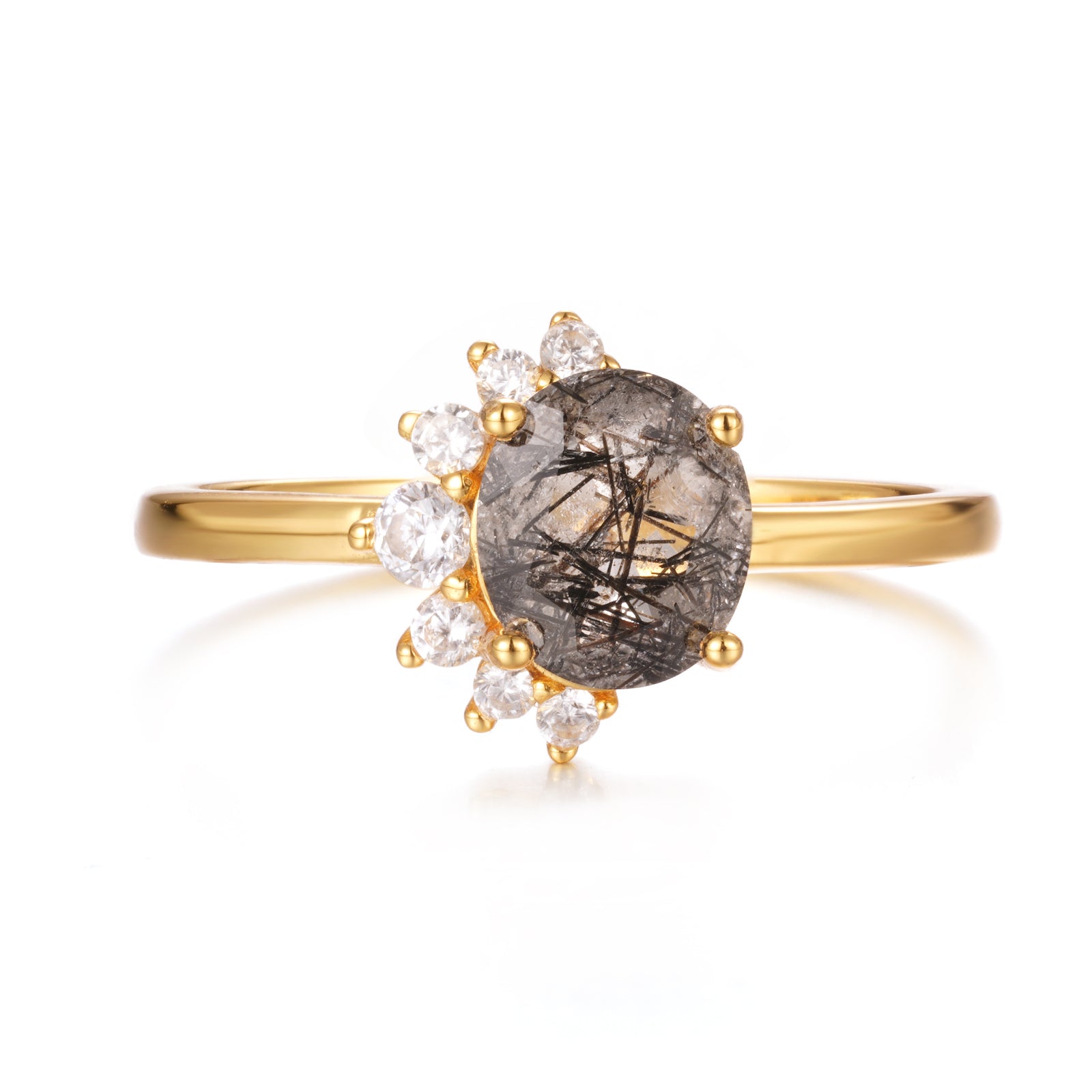 Ari Black Rutilated Quartz Ring
