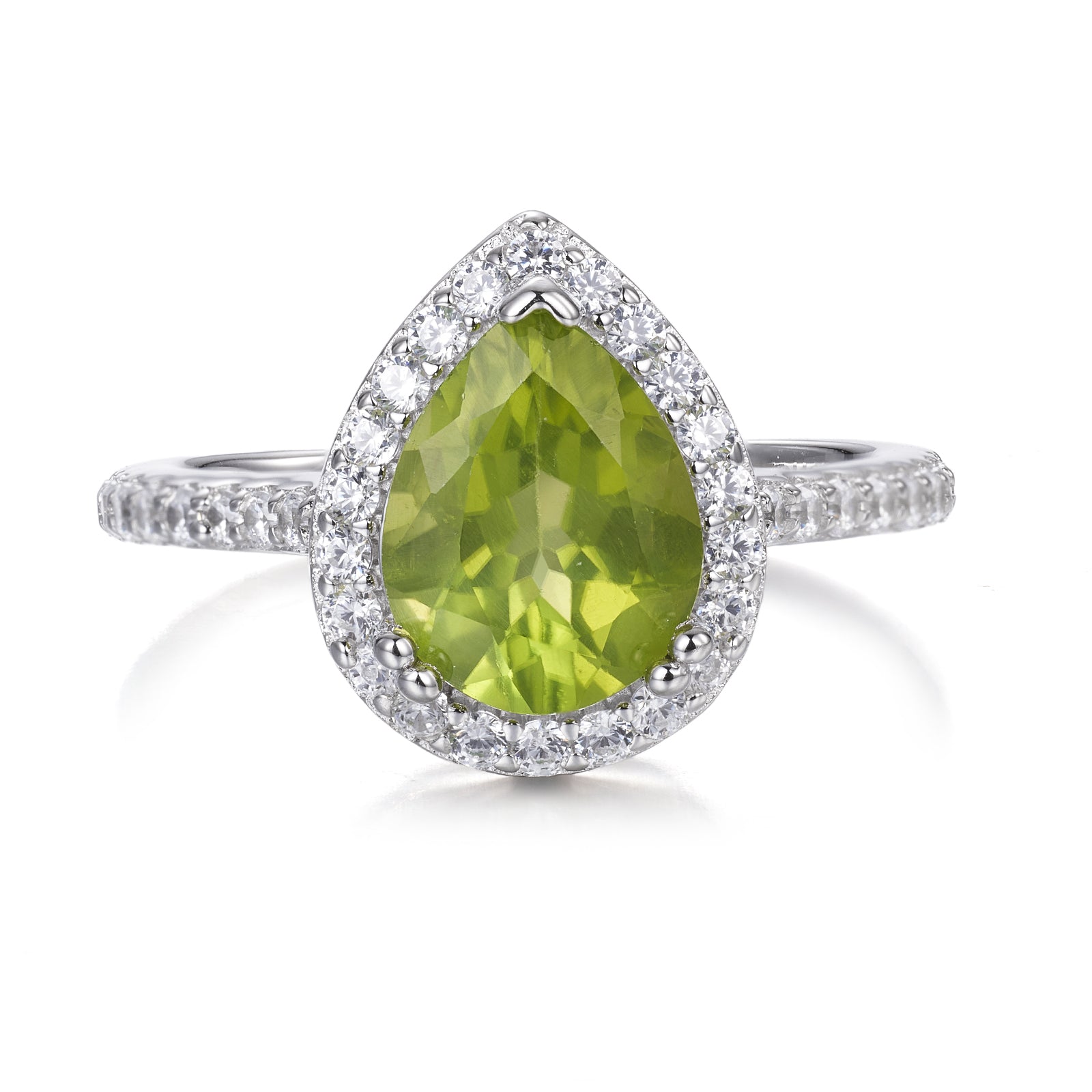 Nia Peridot Ring Sterling Silver