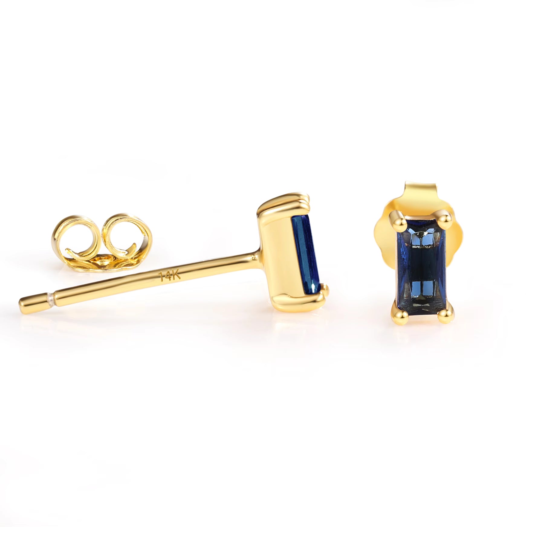 Pia 14k Gold Sapphire Earrings