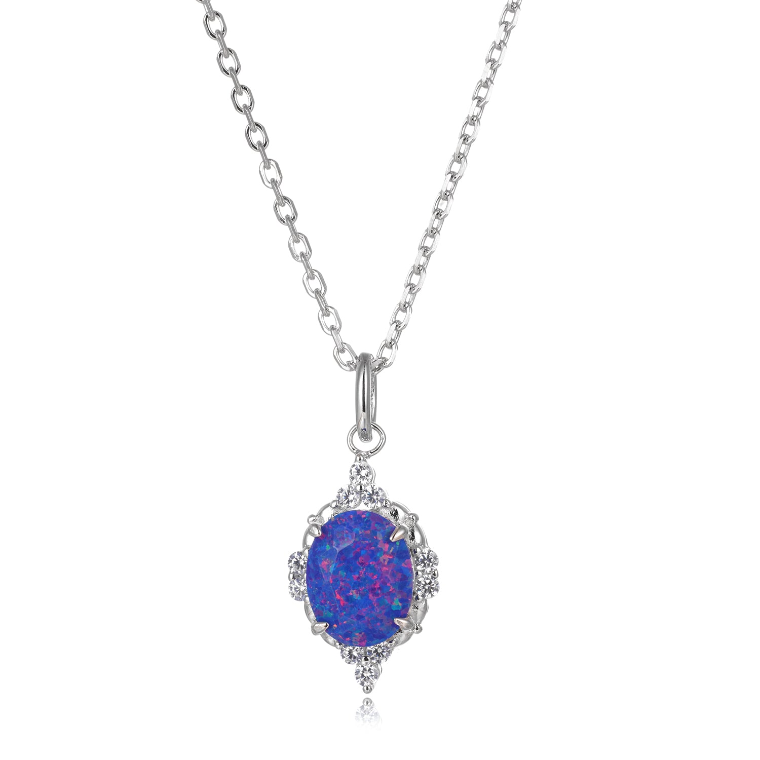 Brya Blue Opal Necklace