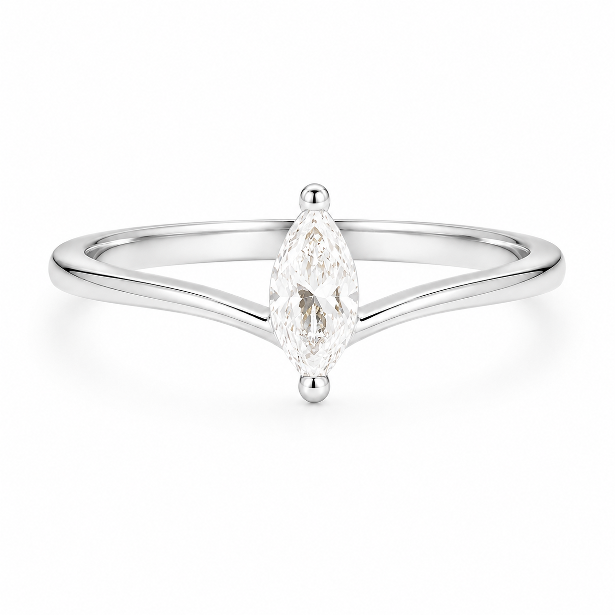 Cia Moissanite Ring Rose Gold