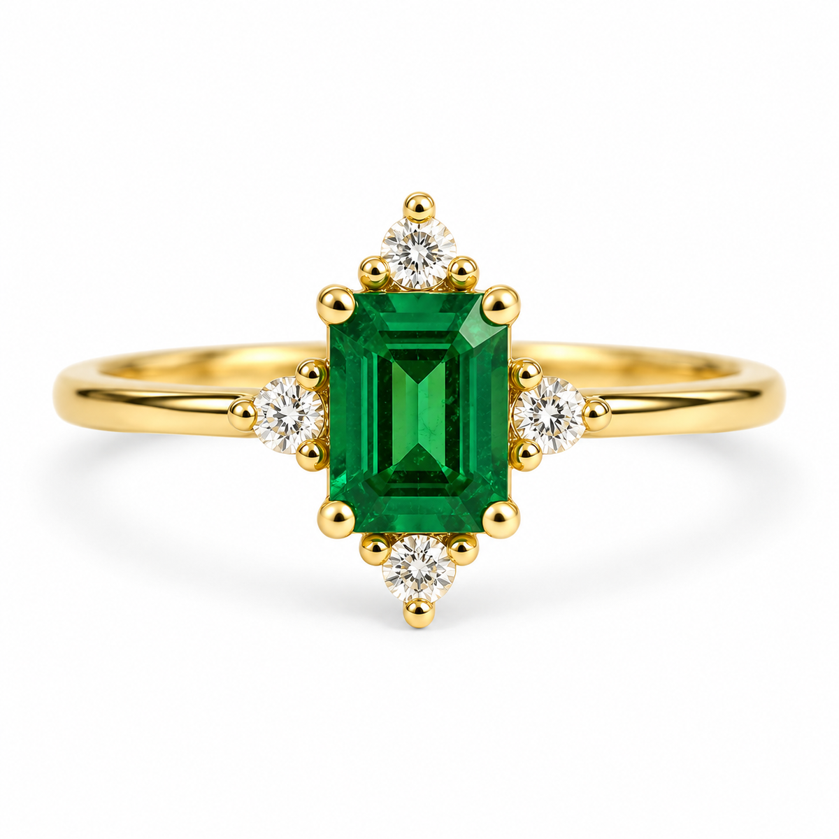 Sia Emerald Ring Gold