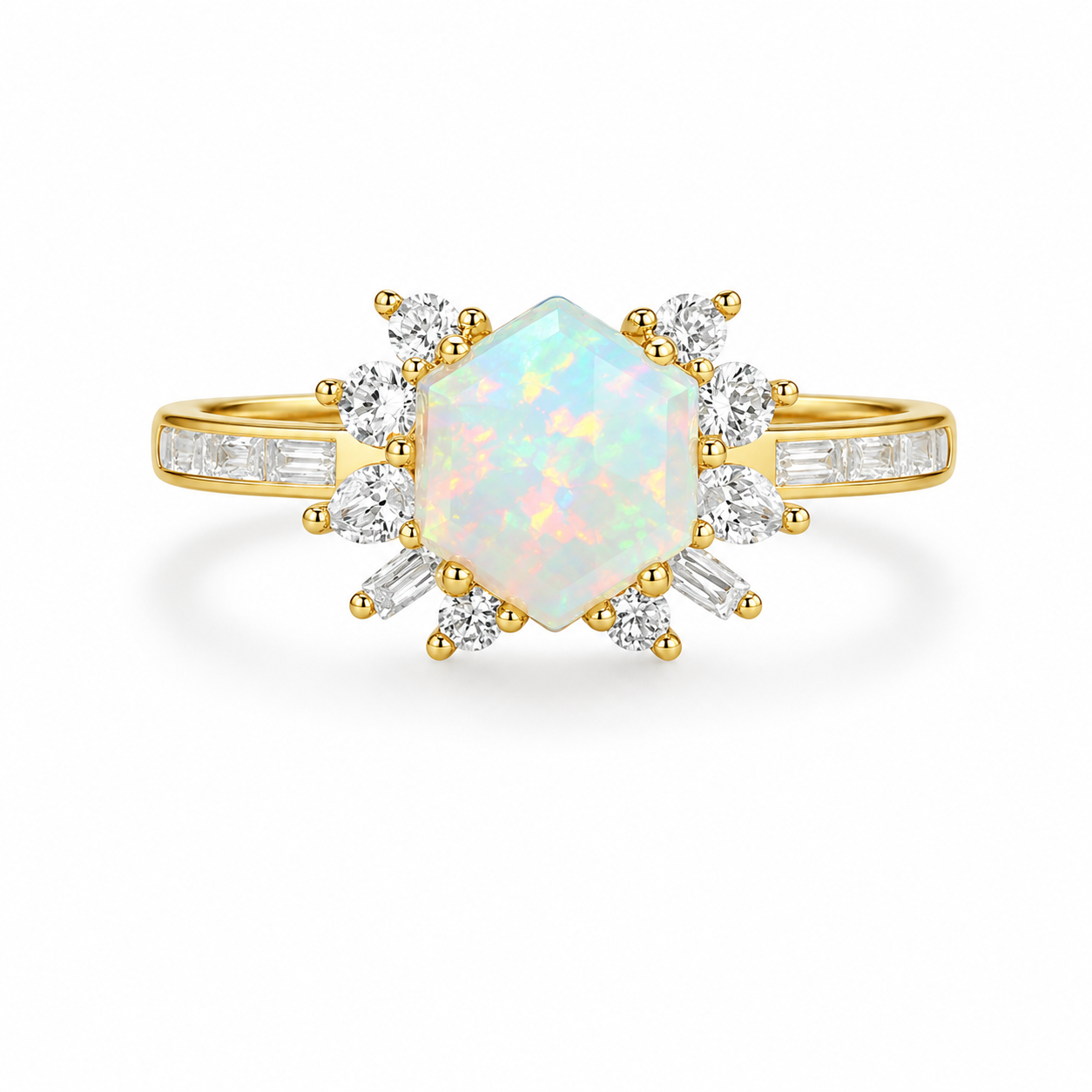 Uare Opal Ring Gold
