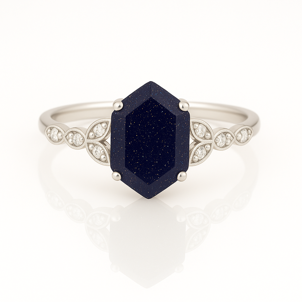 Gin Blue Sandstone Ring