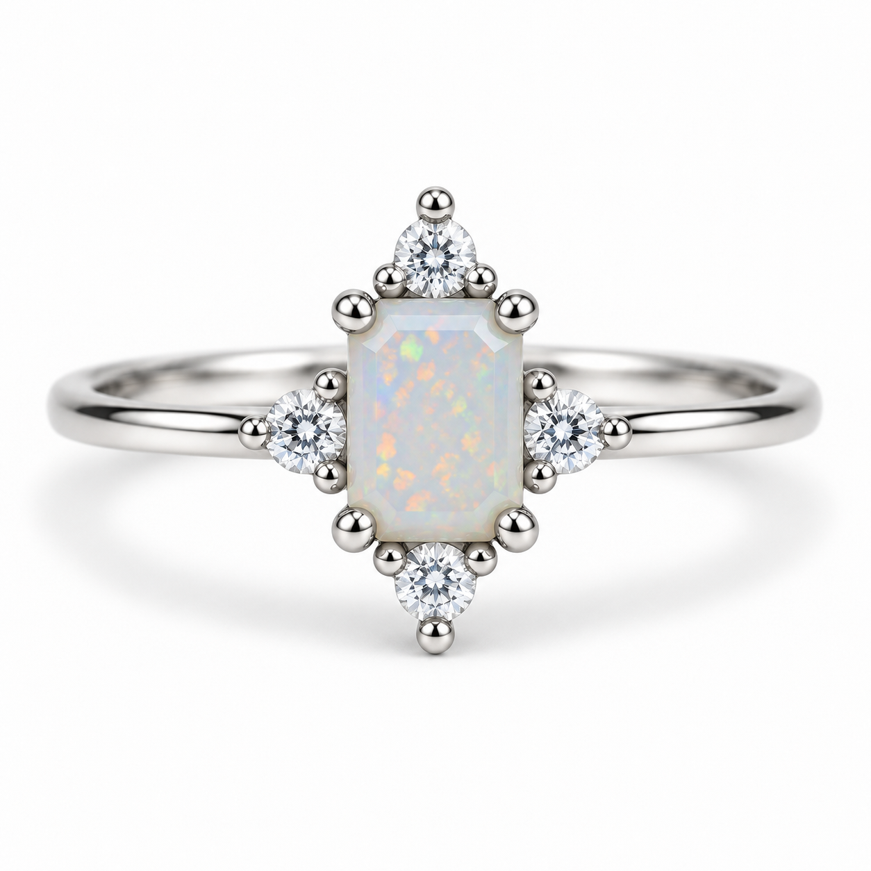 Sia Opal Ring Sterling Silver